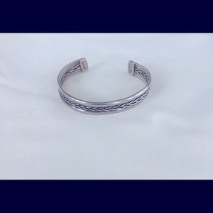 Sterling silver cuff bracelet